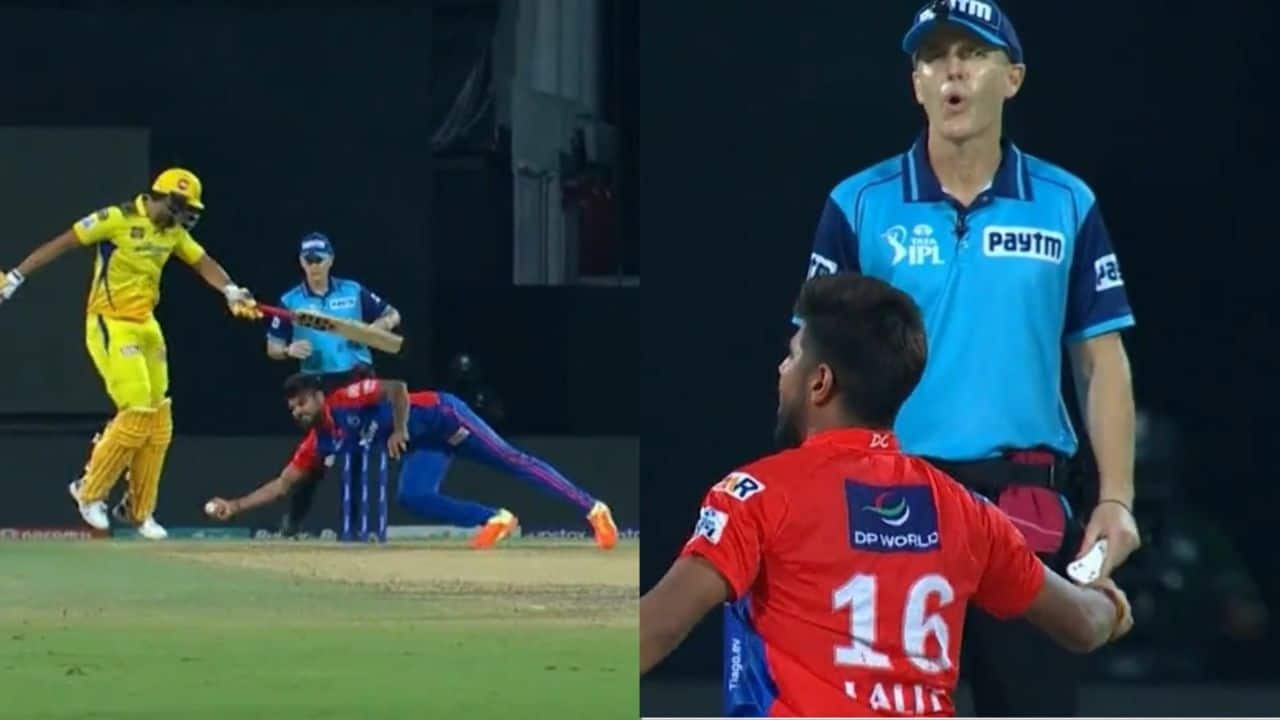 On field Umpire's Reaction After Lalit Yadav Pulls Off A Stunner During CSK-DC IPL 2023 Match Goes Viral